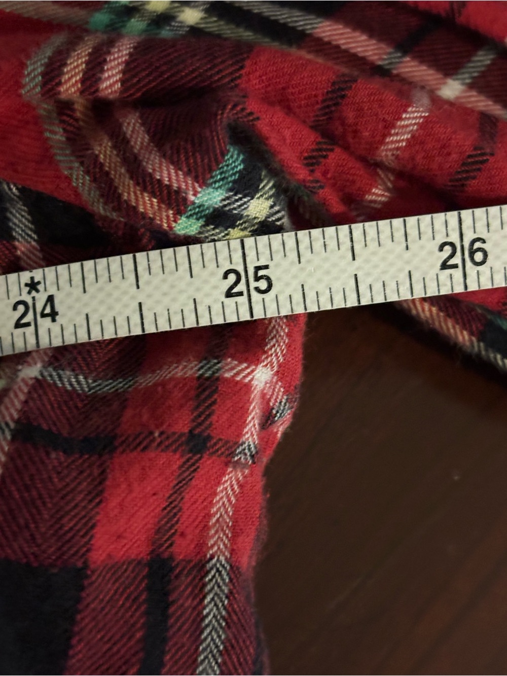 J Crew Womens XXL Red Black Tartan Plaid Flannel Ruffle Collar Popover Top - Picture 8 of 9
